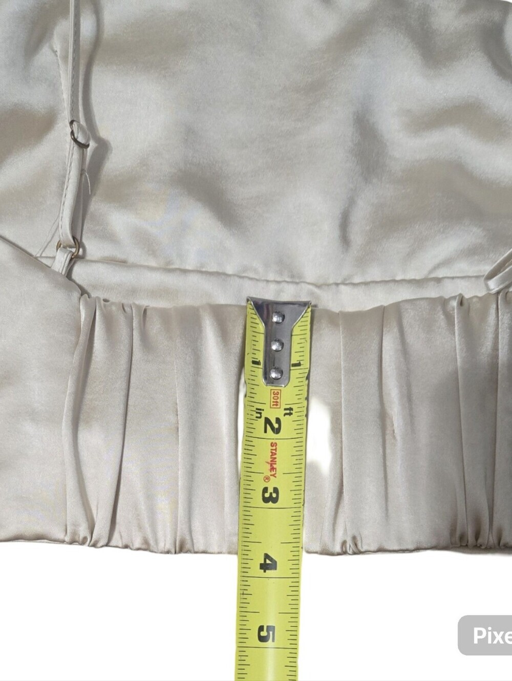Zara Cream Satin Cami Festival Whimsical Barbiecore Layering Renisance Cropped - Picture 7 of 10